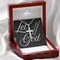 Let God Artisan Cross Necklace