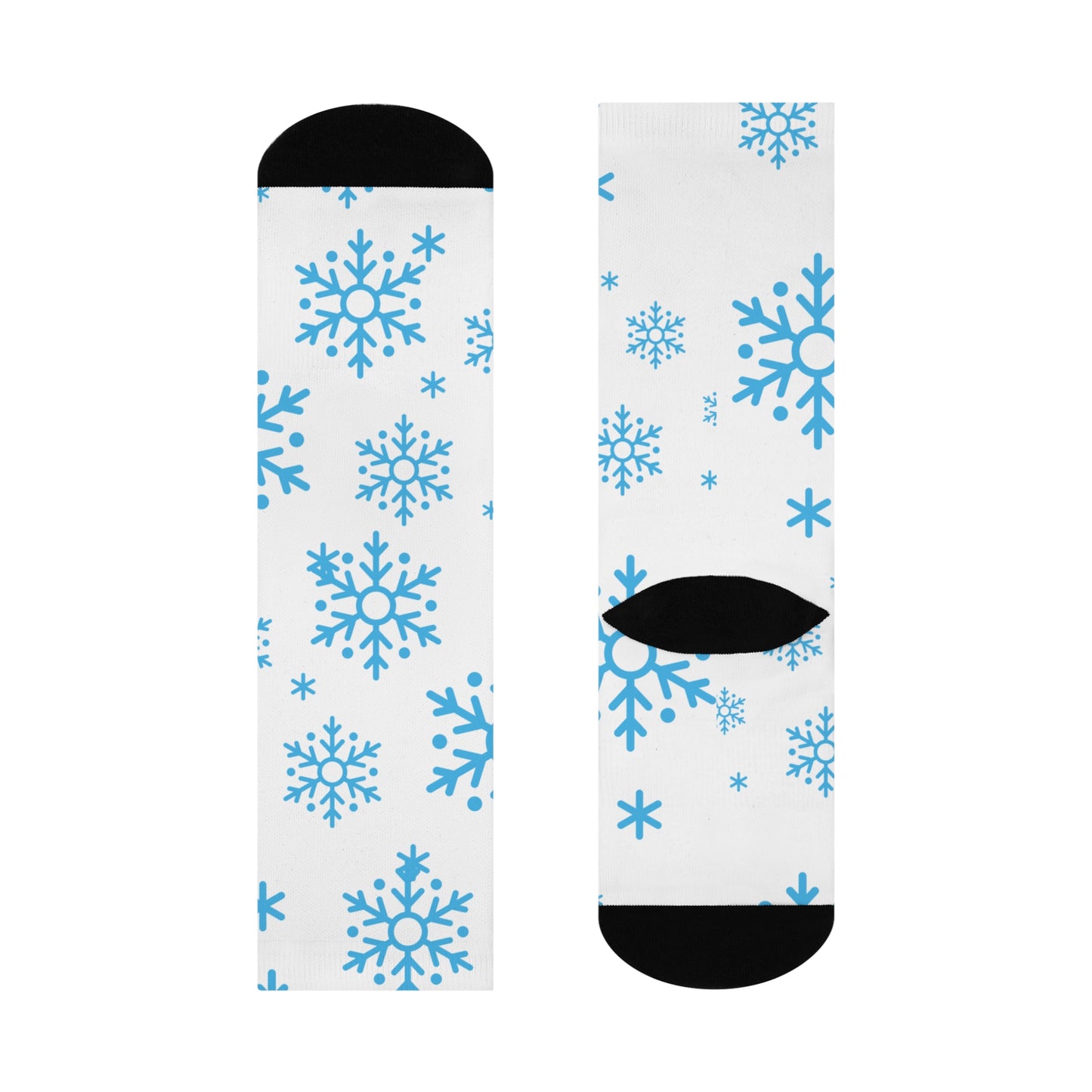 Cushioned Crew Socks Snowflakes