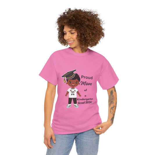 Kindergarten Grad  Mom  Unisex Heavy Cotton Tee