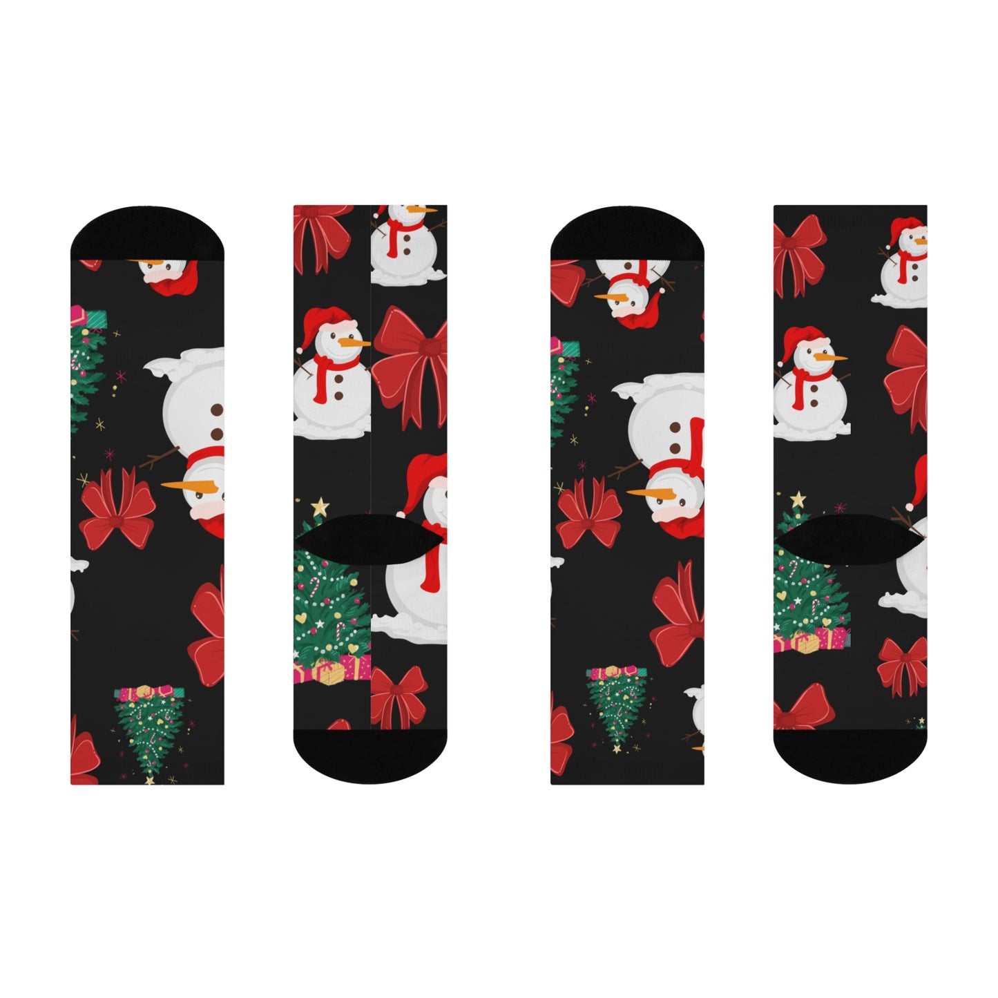 Cushioned Crew Socks Snowmen