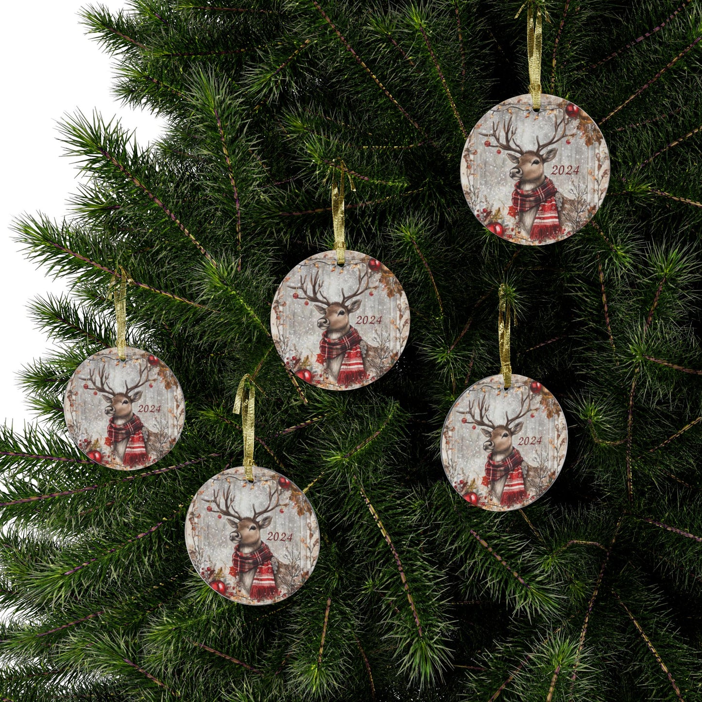 Acrylic Ornaments 2024 Reindeer