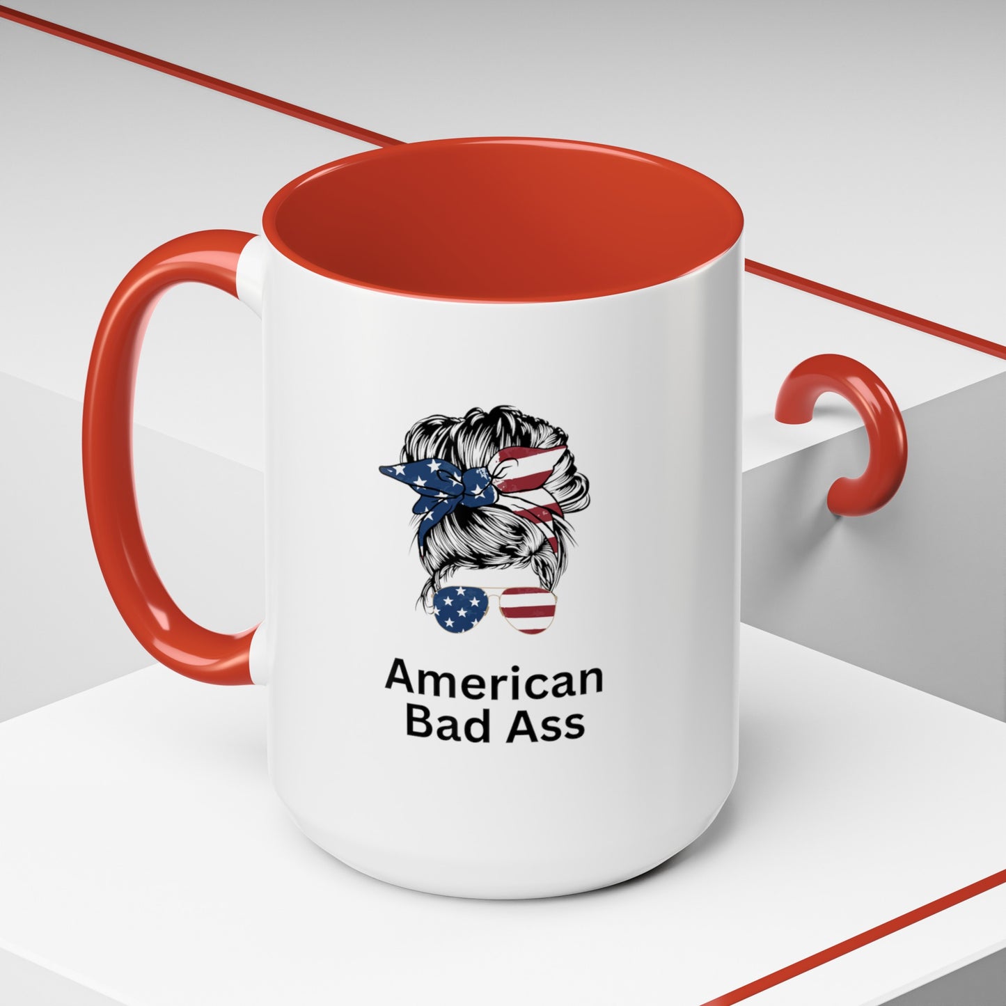 Accent Coffee Mug (11, 15oz) American Bad Ass