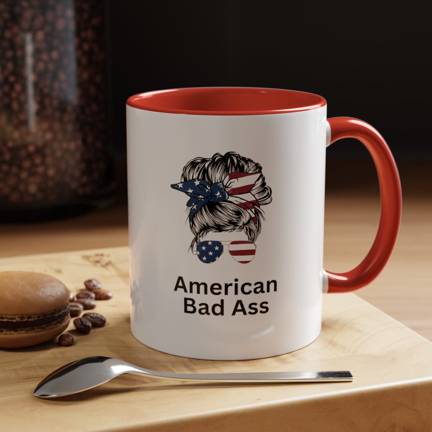 Accent Coffee Mug (11, 15oz) American Bad Ass