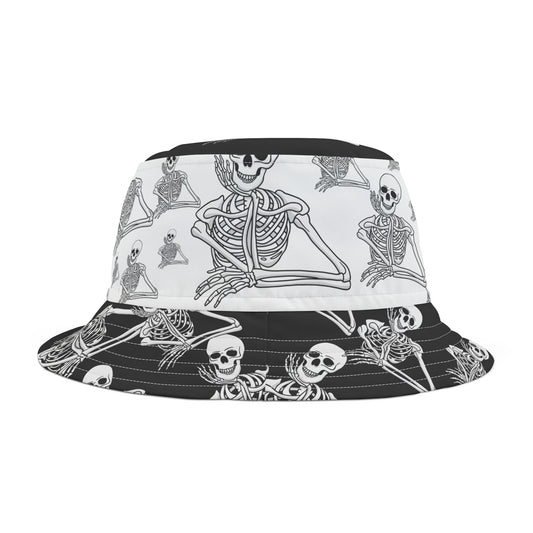 Bucket Hat (AOP) Halloween Skeleton