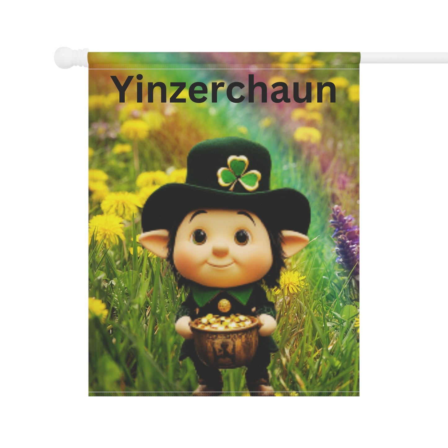 Whimsical Garden Banner - 'Yinzerchaun' Design for Spring Celebrations