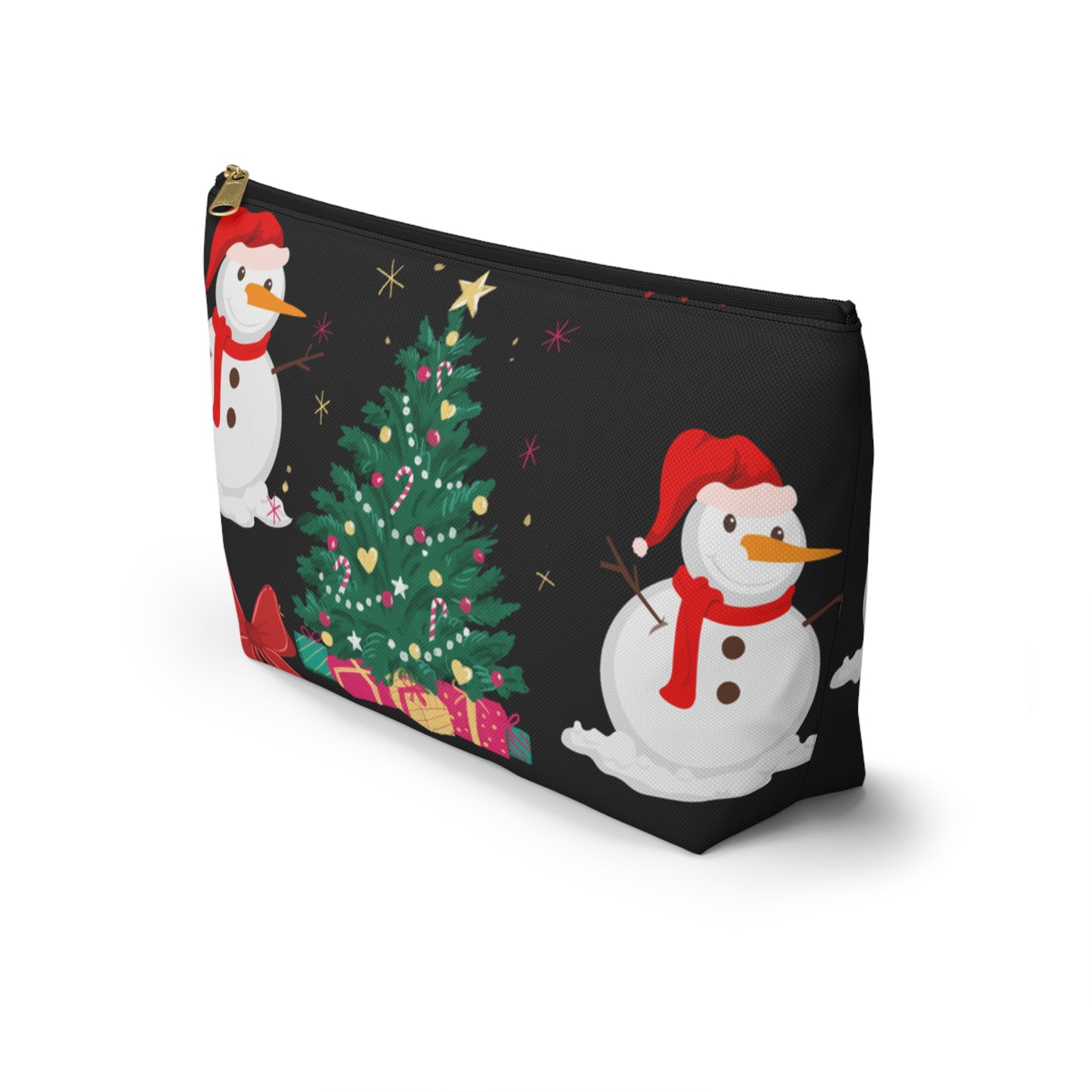 Accessory Pouch w T-bottom snowman