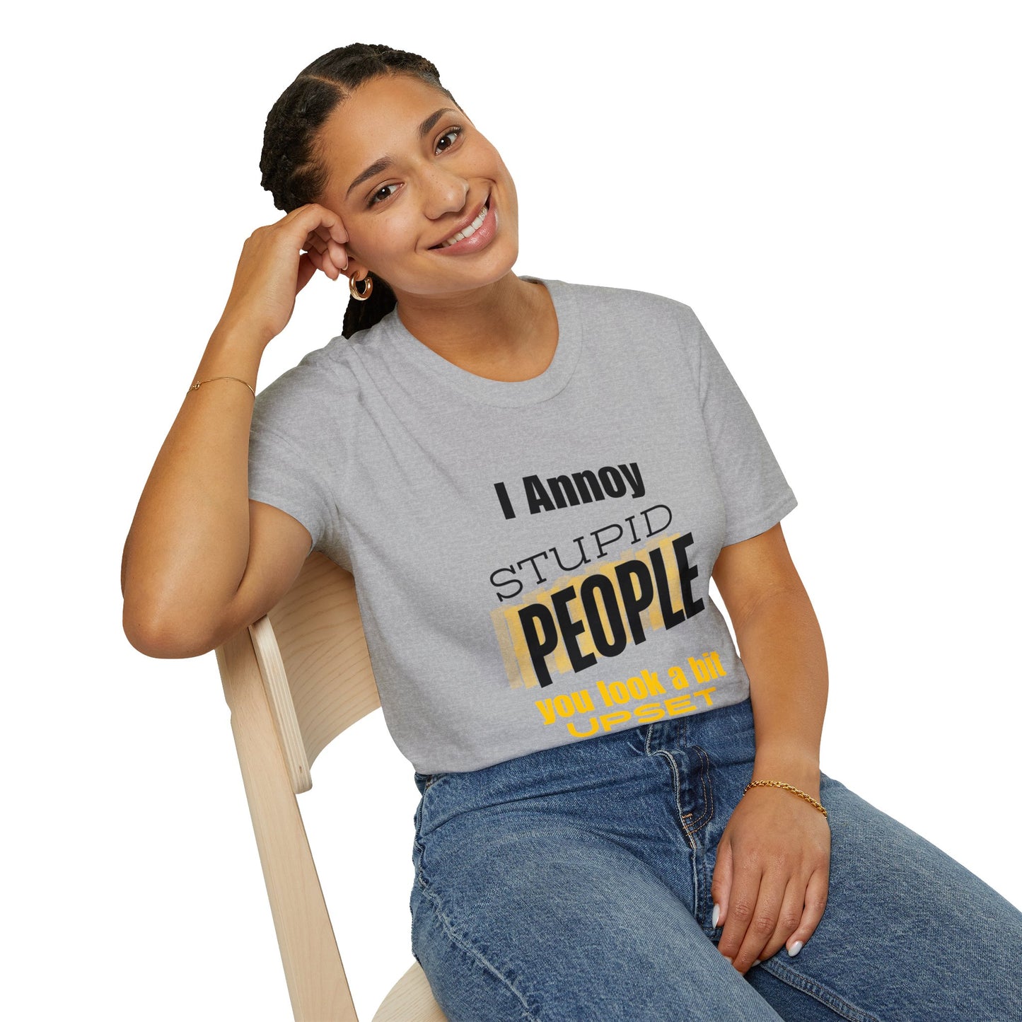 Unisex Softstyle T-Shirt  I annoy Stupid People