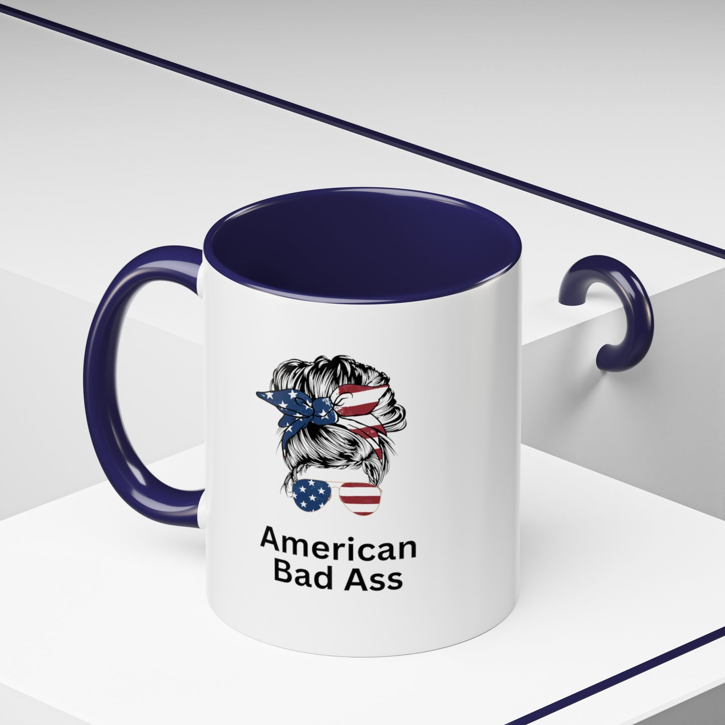 Accent Coffee Mug (11, 15oz) American Bad Ass