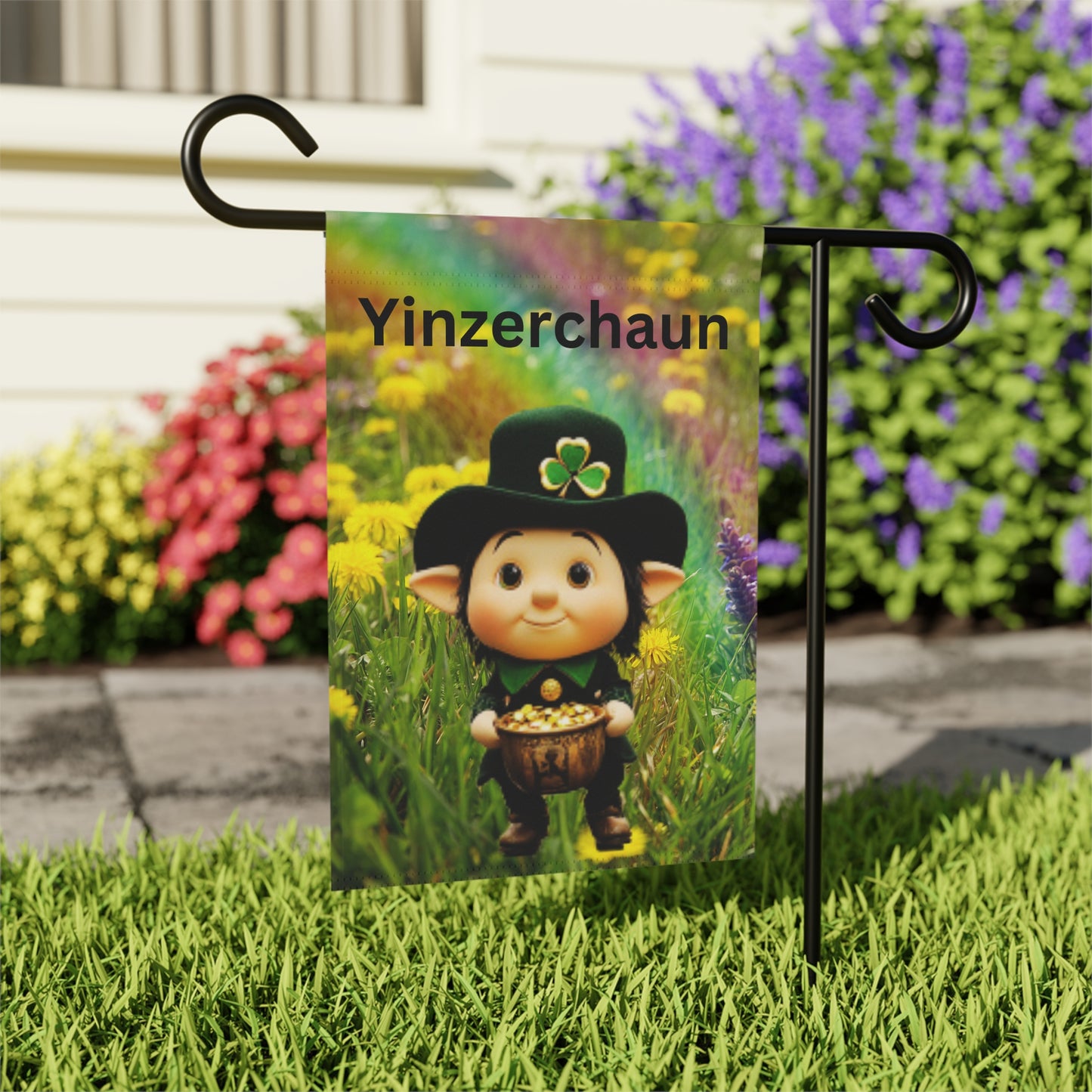 Whimsical Garden Banner - 'Yinzerchaun' Design for Spring Celebrations