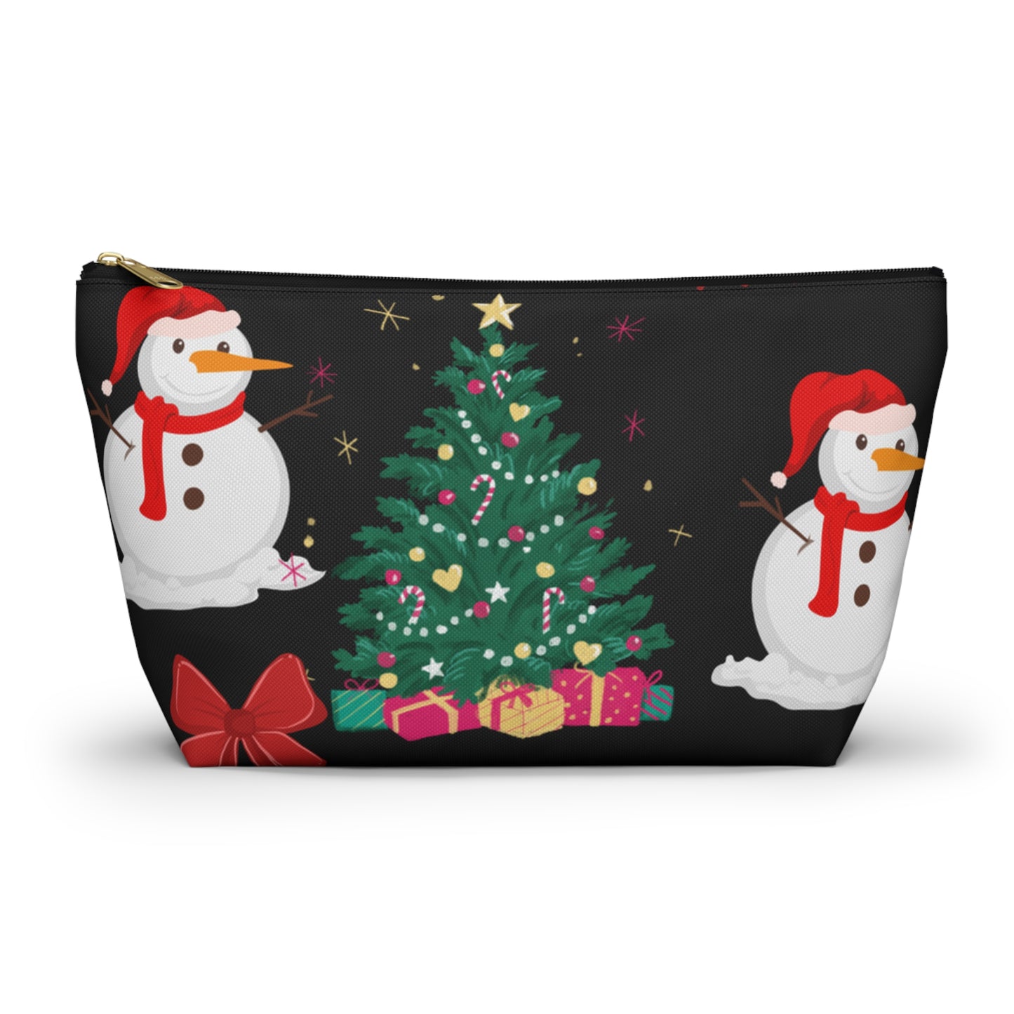 Accessory Pouch w T-bottom snowman