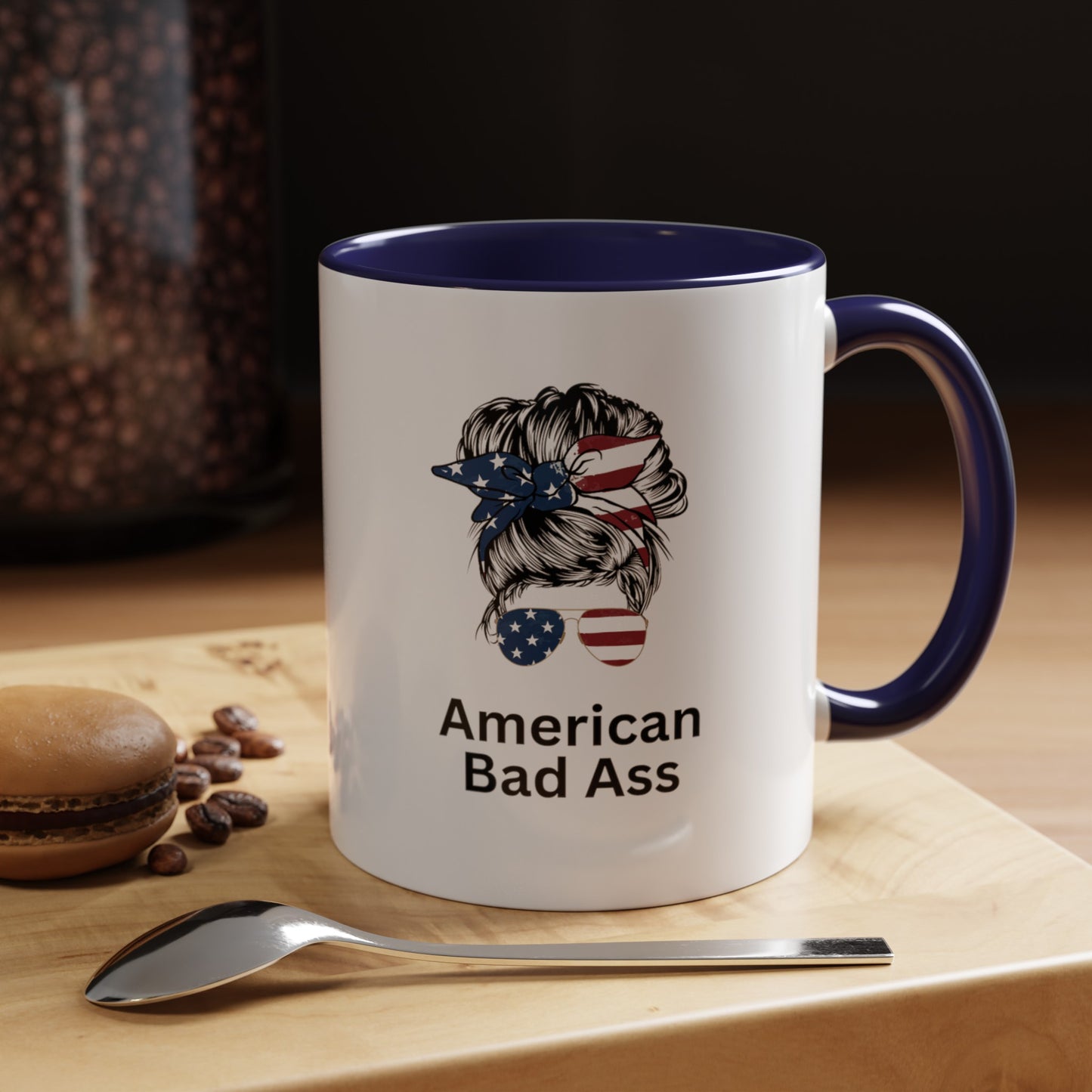 Accent Coffee Mug (11, 15oz) American Bad Ass