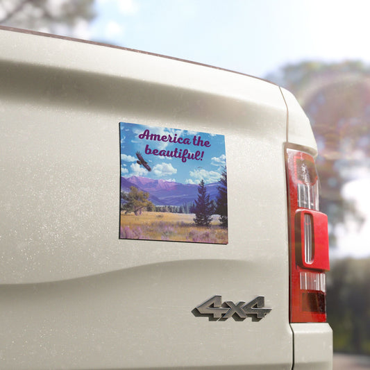 Car Magnets America the Beautiful