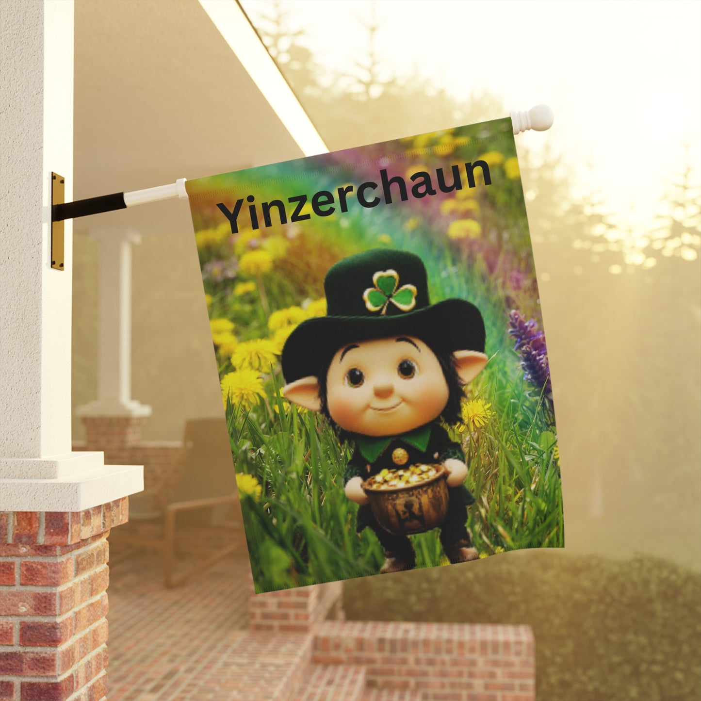 Whimsical Garden Banner - 'Yinzerchaun' Design for Spring Celebrations