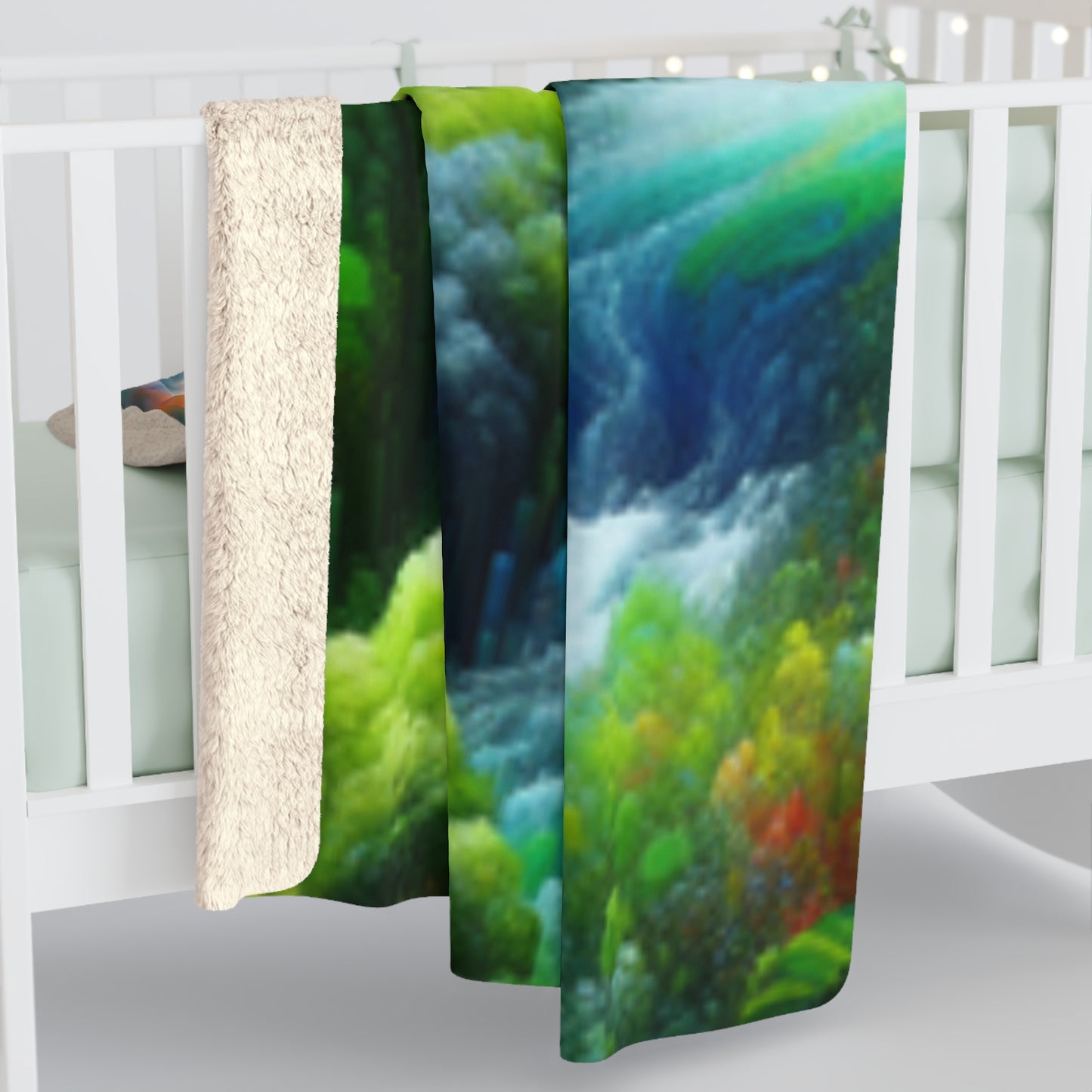 Sherpa Fleece Blanket Crystal Waterfall