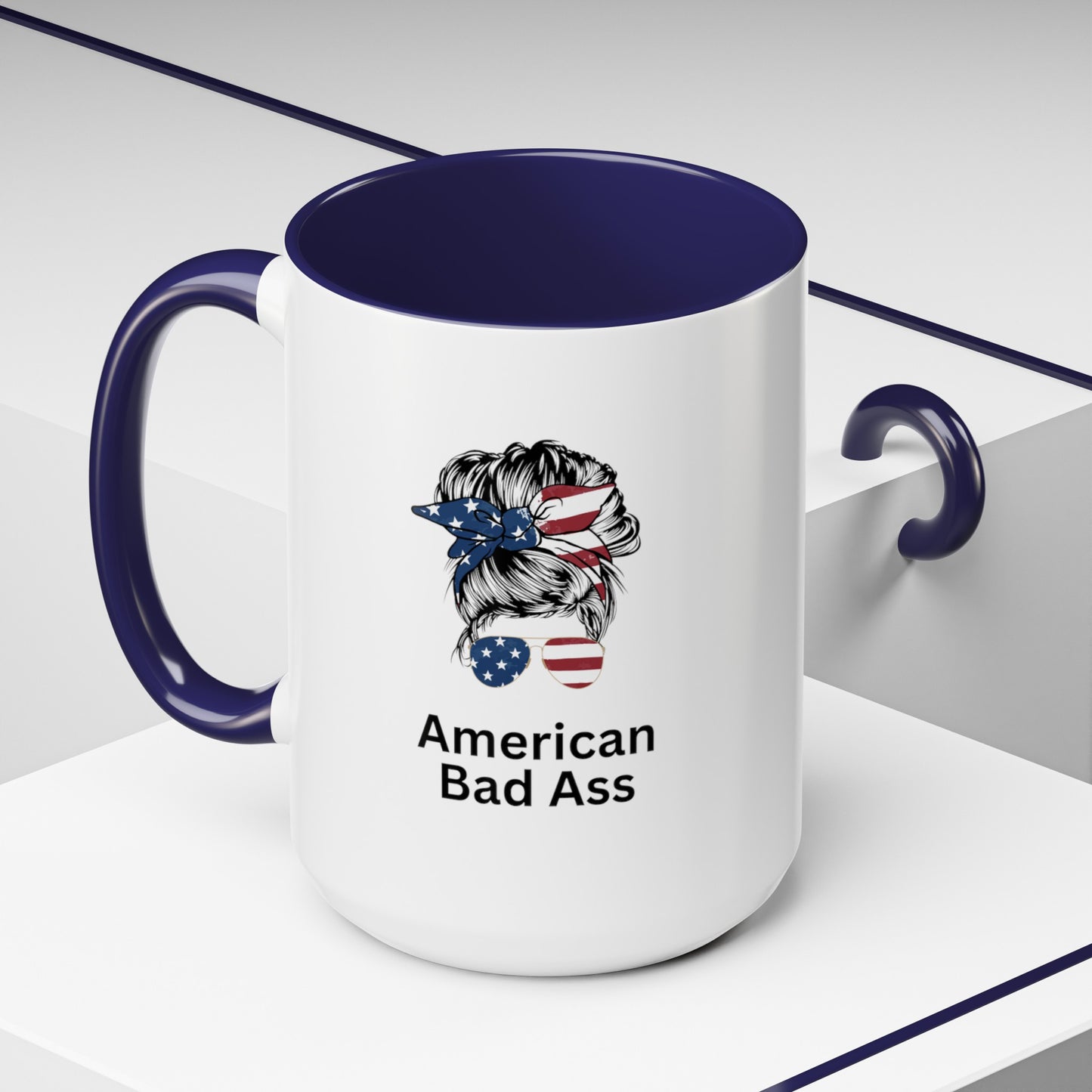 Accent Coffee Mug (11, 15oz) American Bad Ass