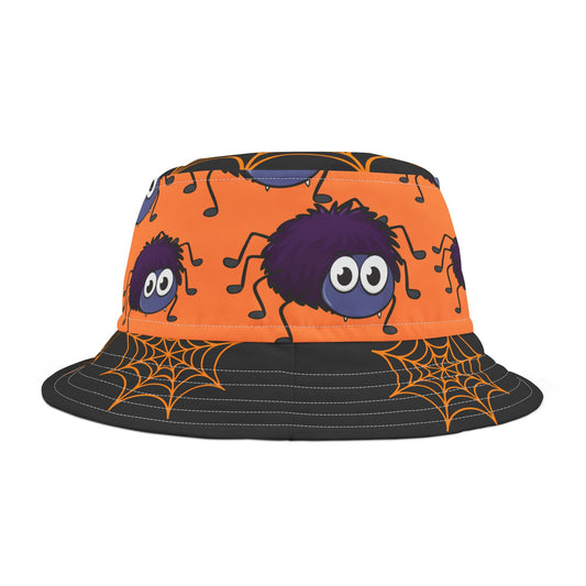 Bucket Hat (AOP) halloween spiders