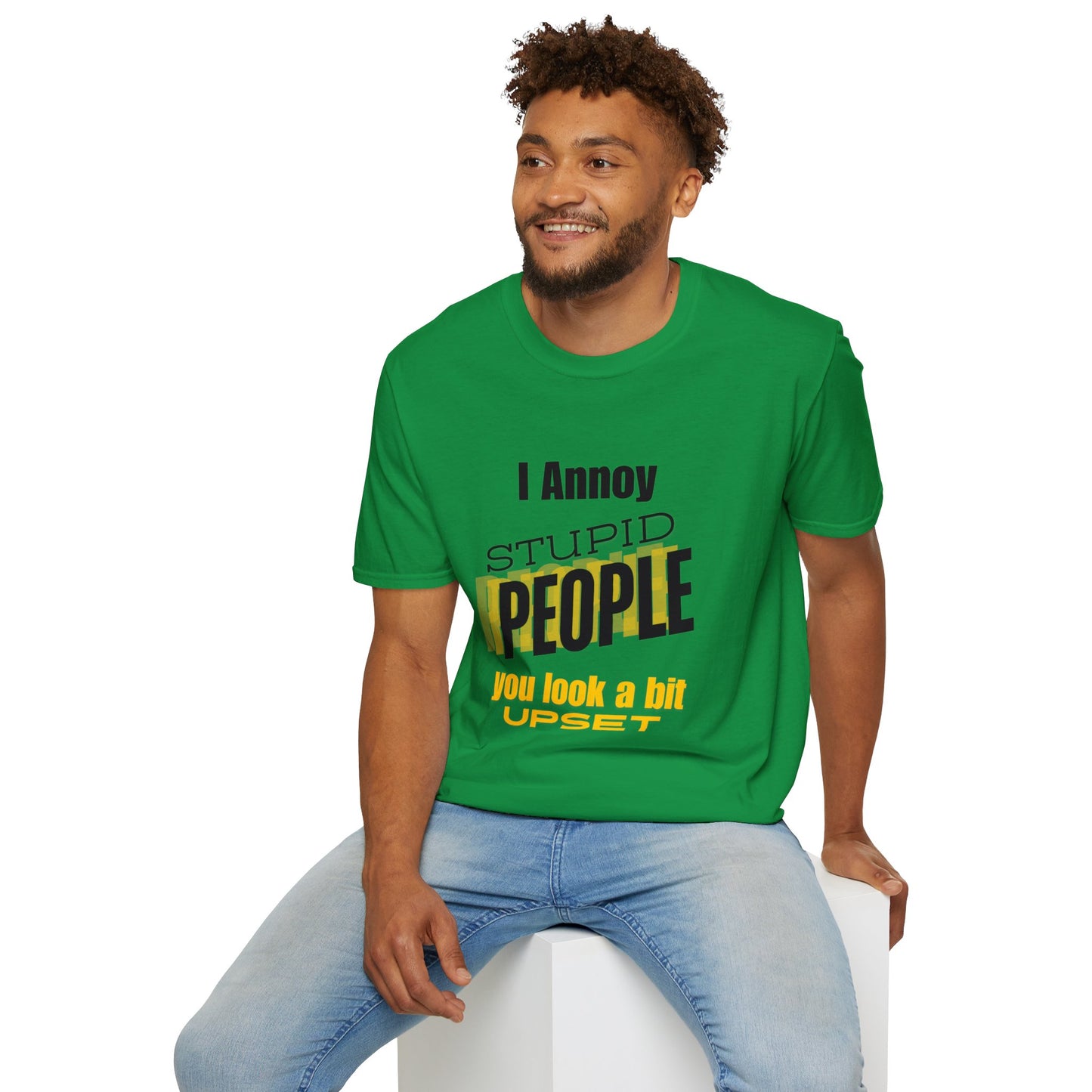 Unisex Softstyle T-Shirt  I annoy Stupid People