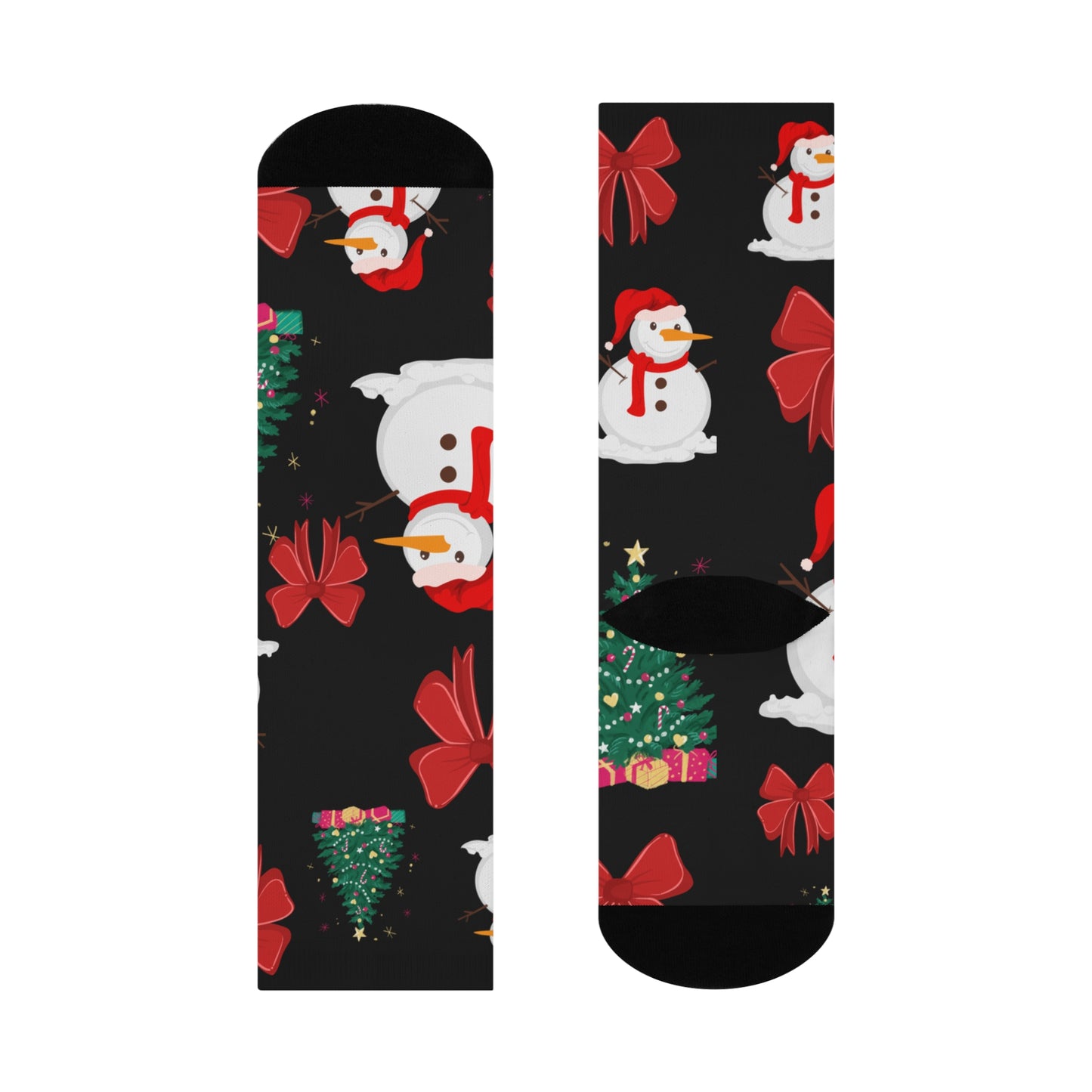 Cushioned Crew Socks Snowmen