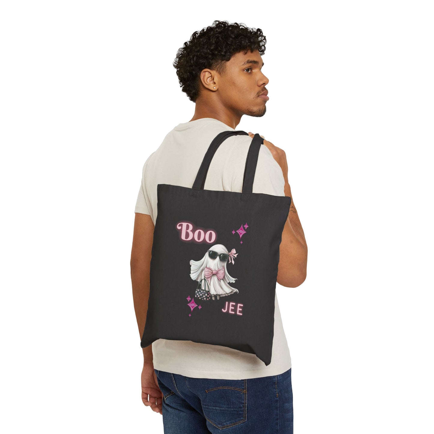 Cotton Canvas Tote Bag boo jee