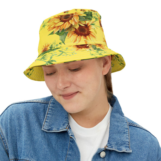 Bucket Hat (AOP) sunflower