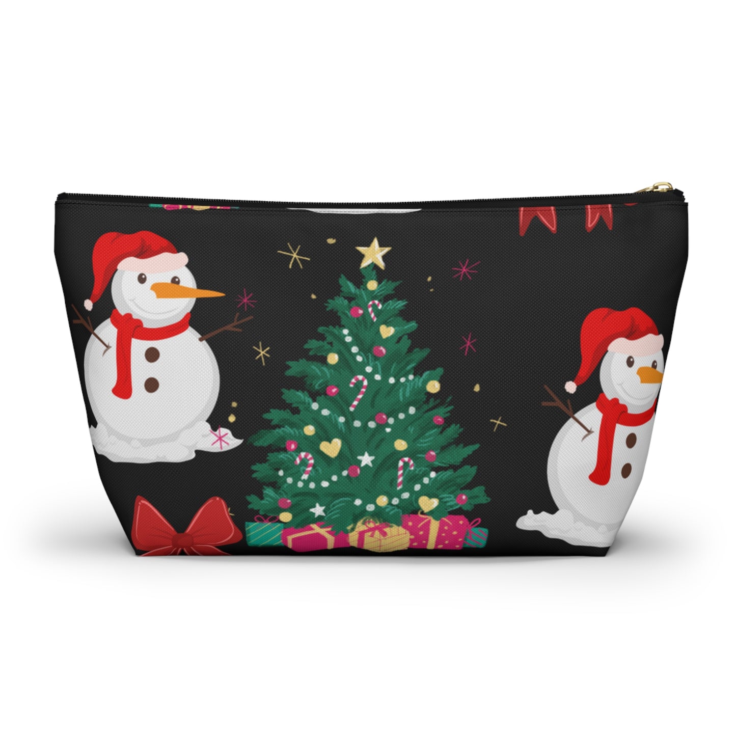 Accessory Pouch w T-bottom snowman