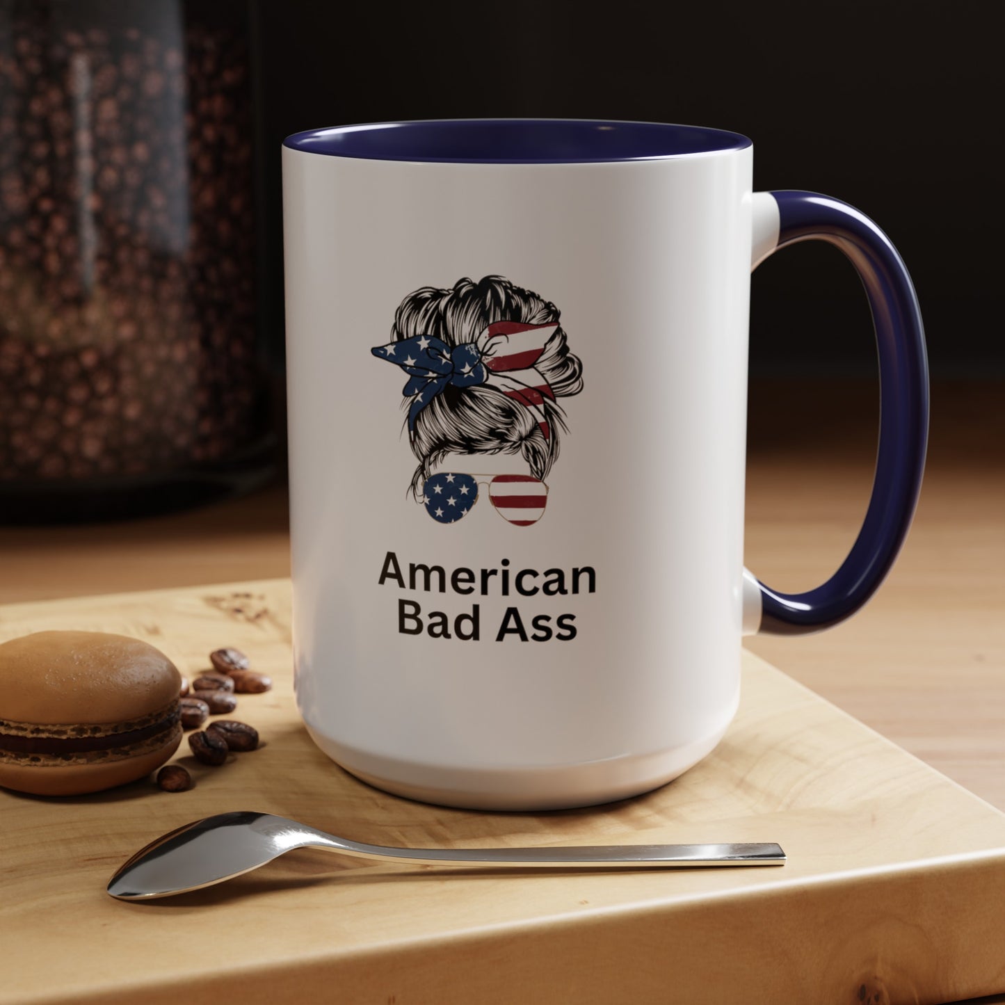 Accent Coffee Mug (11, 15oz) American Bad Ass