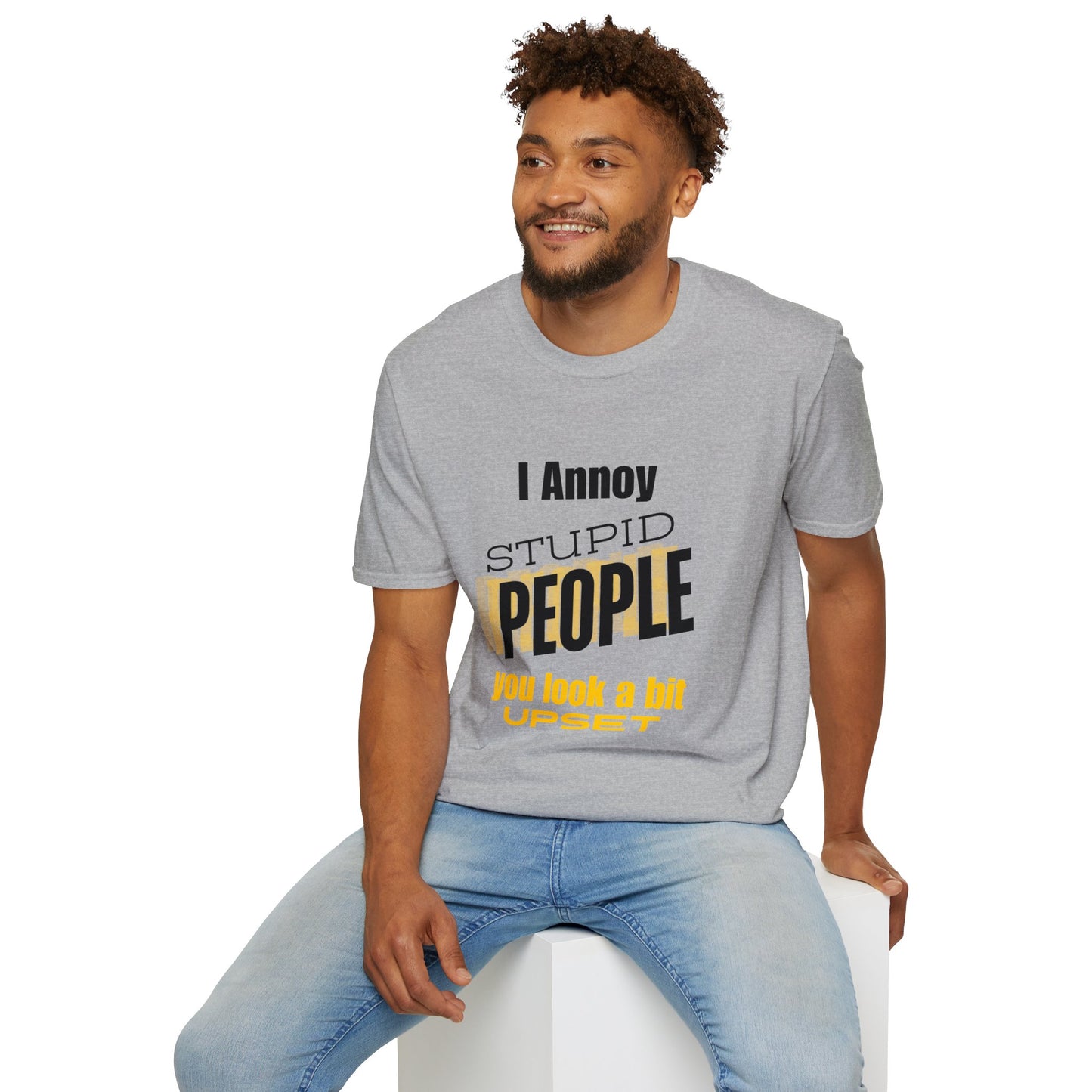 Unisex Softstyle T-Shirt  I annoy Stupid People