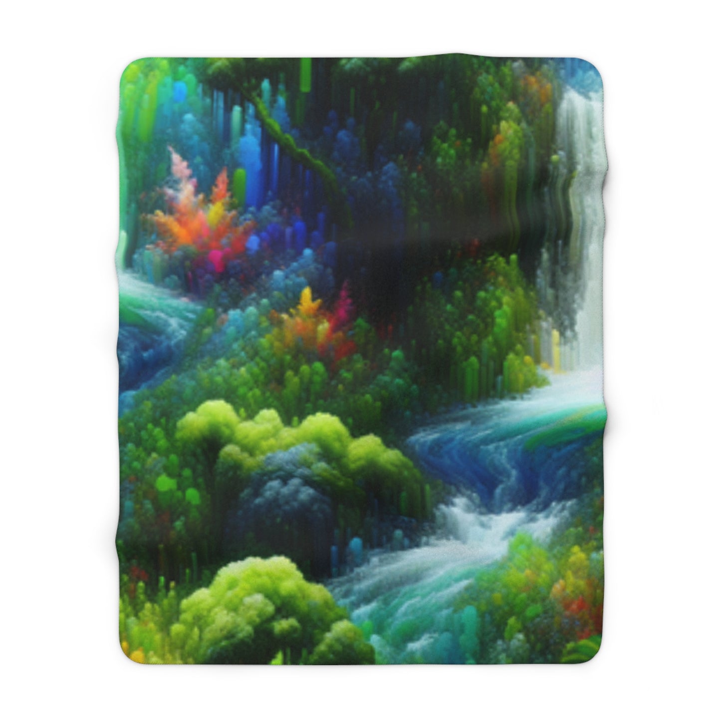 Sherpa Fleece Blanket Crystal Waterfall