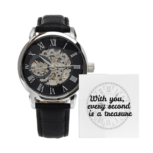 With your every second is a treasure   Openwork Watch