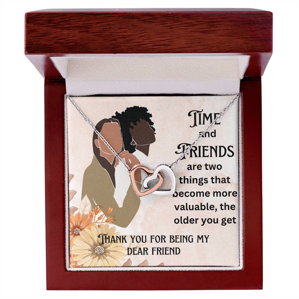 Time and Friends       Interlocking Hearts Necklace