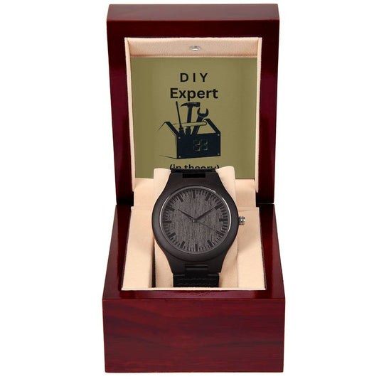 Wooden Watch  DIY Expert in Theory  LTD Quanity temp price reduction