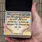 Artisan Cross Necklace on Cuban Chain w/ MC  Psalm 27:1