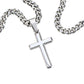 Artisan Cross Necklace on Cuban Chain w/ MC  Grandsom