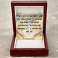 Artisan Cross Necklace on Cuban Chain w/ MC  Psalm 27:1