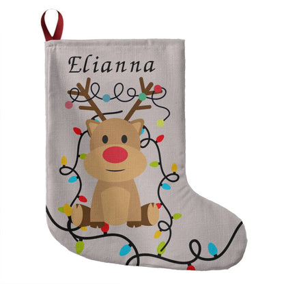 Personalized Reindeer Stocking