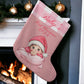 Baby's  First Christmas- Girl Giant Stocking Personalize