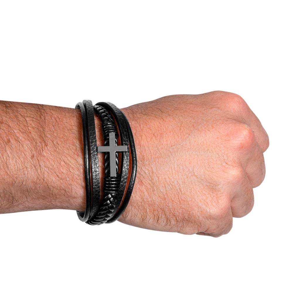 Men's Cross Bracelet My Grown Son