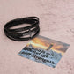 God is our Refuge  Men's Cross Bracelet