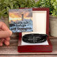 God is our Refuge  Men's Cross Bracelet
