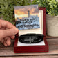 God is our Refuge  Men's Cross Bracelet