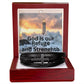 God is our Refuge  Men's Cross Bracelet
