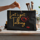 Let's get Talking zipper pouch
