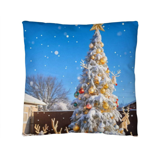 Glitter tree classic Pillow cover with insert 14" x 14"