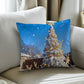 Glitter tree classic Pillow cover with insert 14" x 14"