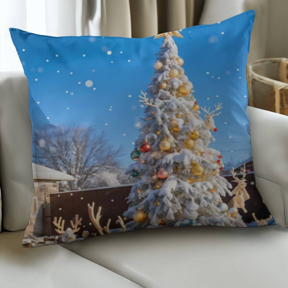 Glitter tree classic Pillow cover with insert 14" x 14"