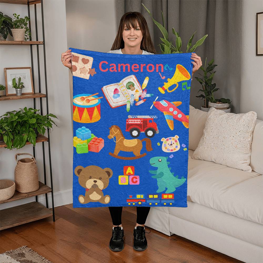 Boy fleece  cuddly blanket