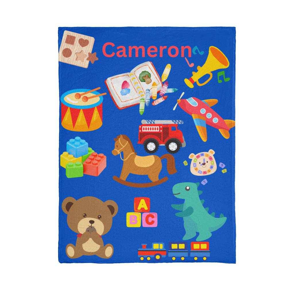 Boy fleece  cuddly blanket