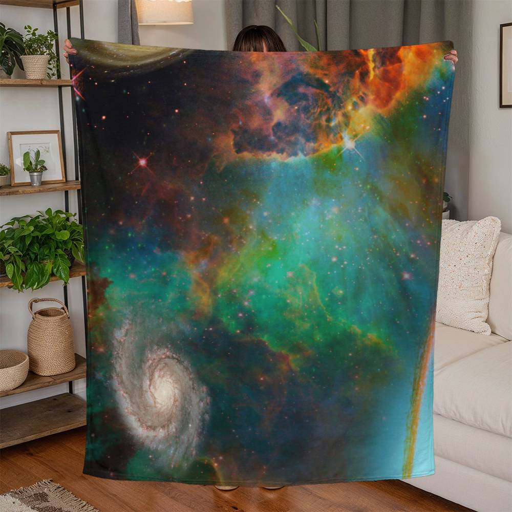 Jersey Fleece Blanket 50" x 60"  Galaxy limited edition