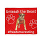 Freedom Wrestling  Coral Fleece Blanket (4:3)
