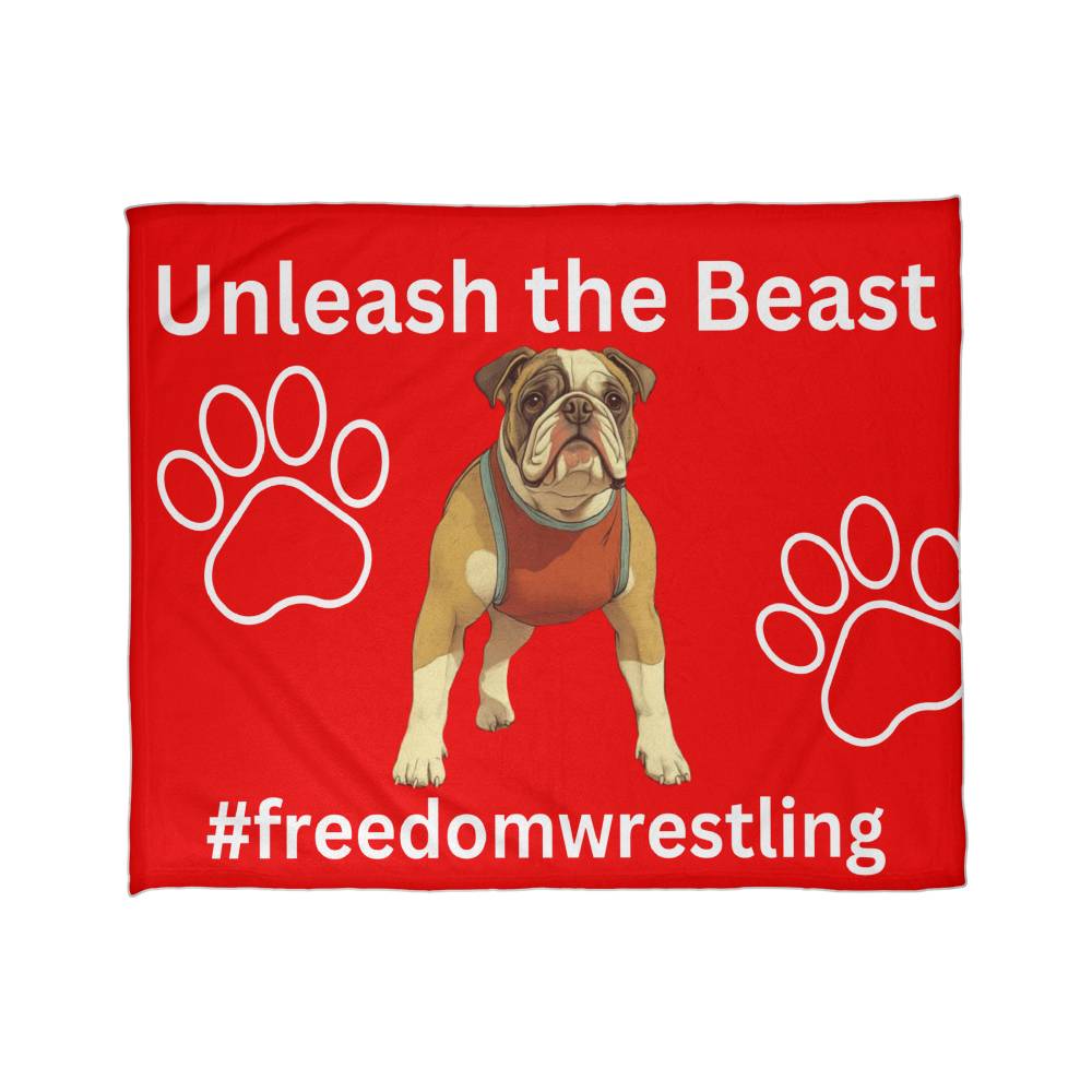 Freedom Wrestling  Coral Fleece Blanket (4:3)